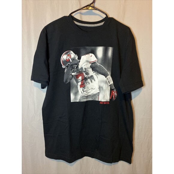 RARE Nike Colin Kaepernick San Francisco 49ers Just Do It Print Mens Large